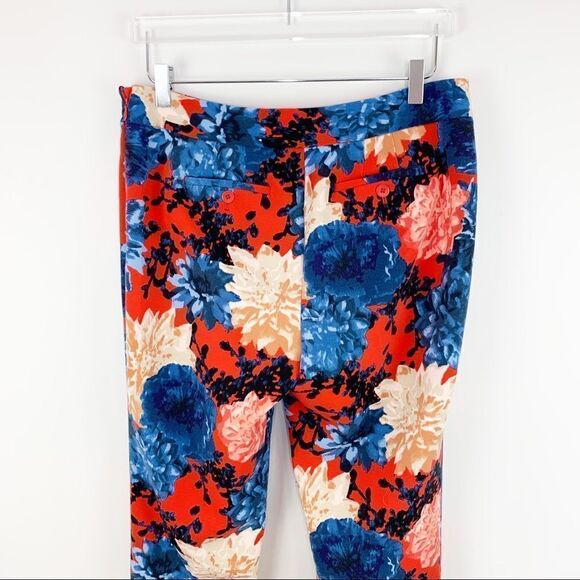 Talbots Bright Floral Chatham Side-Zip Ankle Pants Petite 10 EUC - Picture 9 of 13
